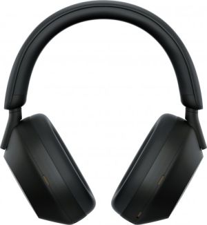 אוזניות קשת Over-Ear אלחוטיות עם ביטול רעשים Sony WH-1000XM5B ANC - צבע שחור