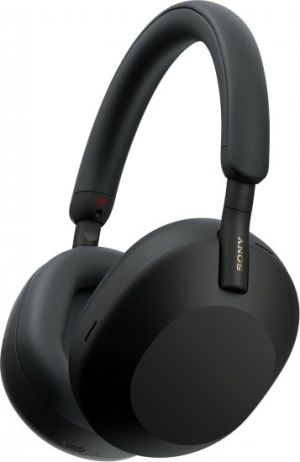 Boby Deals אודיו ואוזניות אוזניות קשת Over-Ear אלחוטיות עם ביטול רעשים Sony WH-1000XM5B ANC - צבע שחור