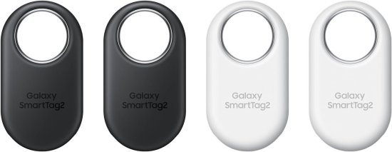 Boby Deals סלולר וגאדג׳טים Samsung SmartTag2 - מארז ארבע יחידות - 2 בצבע שחור ו-2 בצבע לבן